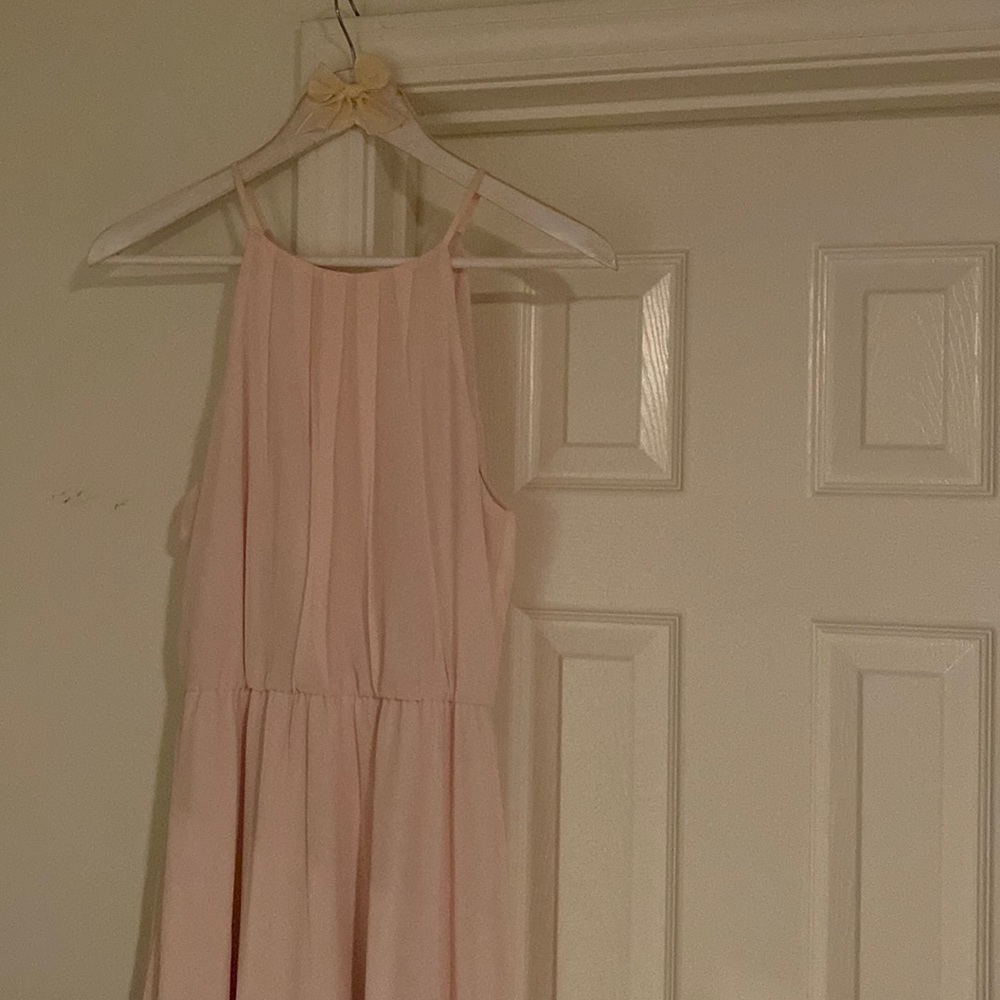 Blush chiffon dress